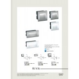 VIOKEF 4124900 | Riva-VI Viokef zabudovateľné svietidlo 140x70mm 1x LED 210lm 3000K IP65 sivé, čierna