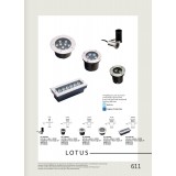 VIOKEF 4186700 | Lotus-VI Viokef zabudovateľné svietidlo Ø42mm 1x LED 110lm 3200K IP67 strieborný, čierna