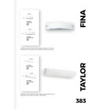 VIOKEF 4105300 | Taylor-VI Viokef stenové svietidlo 2x E27 matný biely, biela