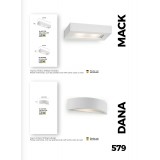 VIOKEF 4071700 | Ceramic-VI Viokef stenové svietidlo malovatelné 2x E14 biela