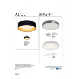 VIOKEF 4158900 | Bright Viokef stropné svietidlo 1x LED 1440lm 3000K IP44 biela, sivé